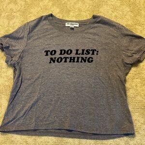 Sub_urban Riot Gray and white crop tea. Small